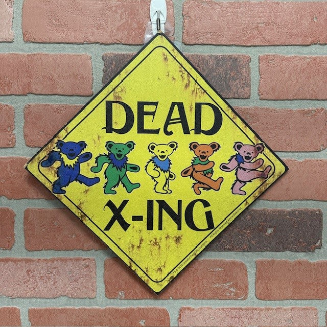 Wooden Sign - Grateful Dead - Dancing Bears - 9.5 x 9.5 Inches-hotRAGS.com