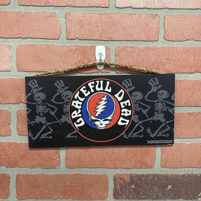 Wooden Sign - Steal Your Face - Skeleton-hotRAGS.com