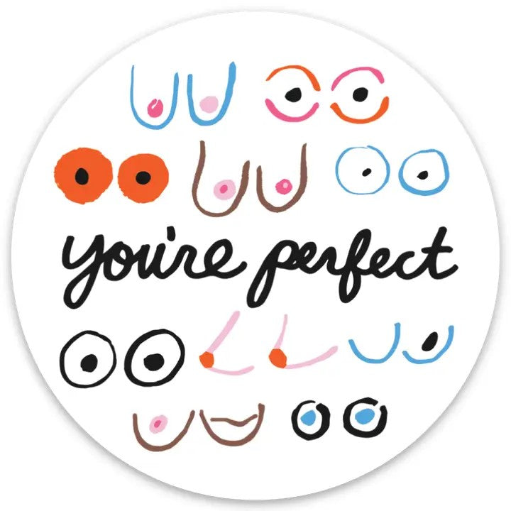 Sticker - Perfect Boobs Die Cut Sticker-hotRAGS.com