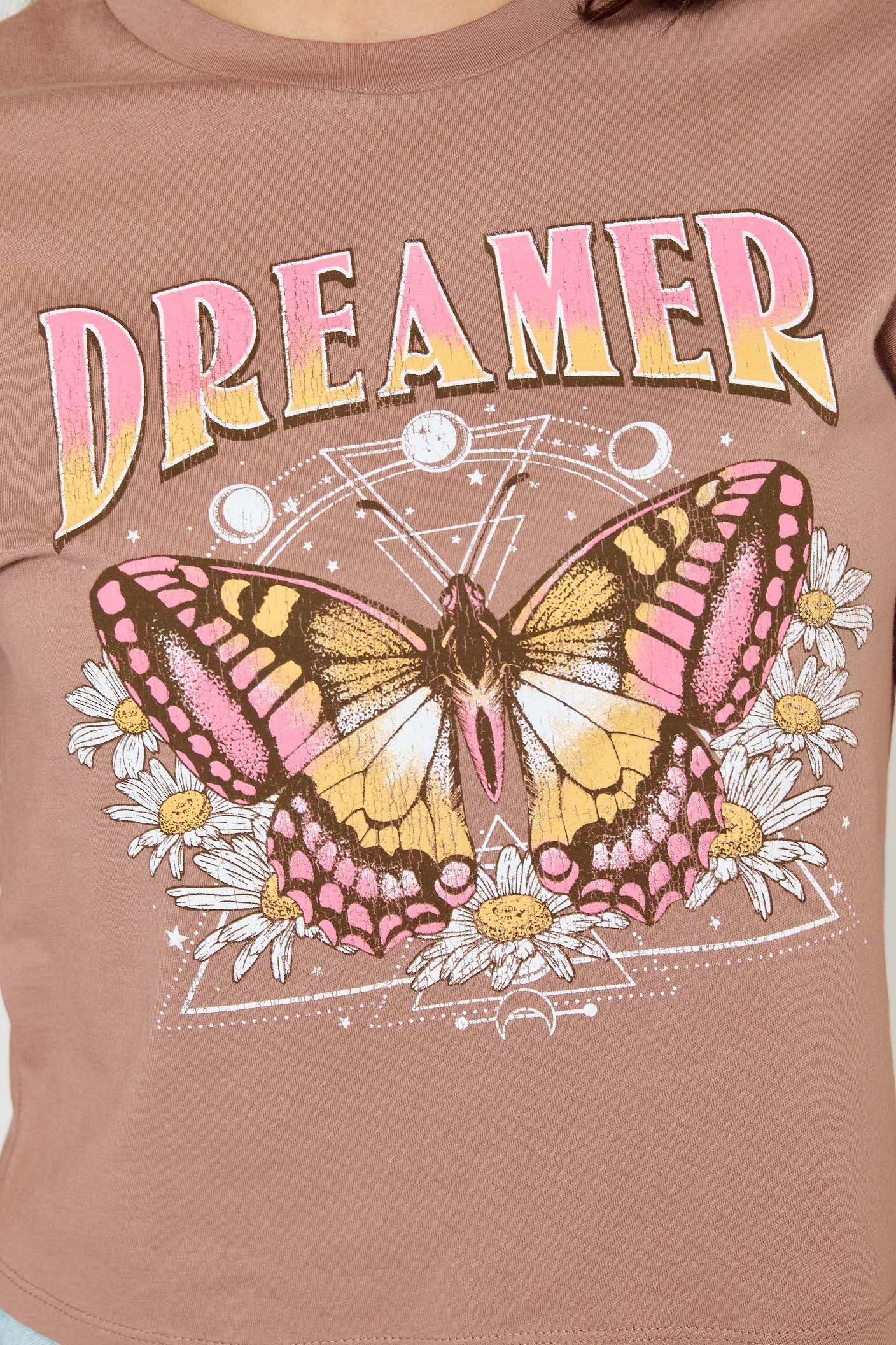 Jr Crop Top - Dreamer Butterfly-hotRAGS.com