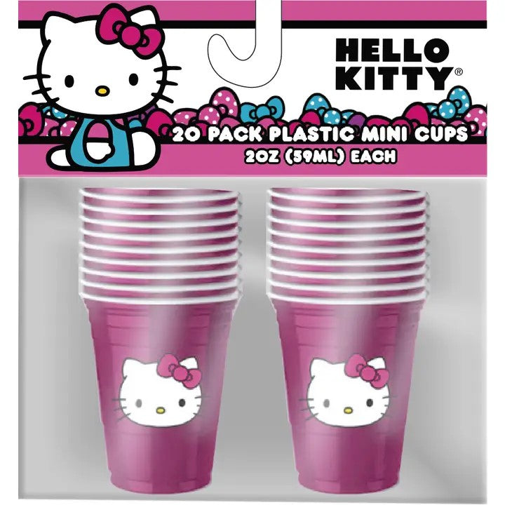 Cup - Hello Kitty Party Plastic Cup -20ct 2oz.-hotRAGS.com