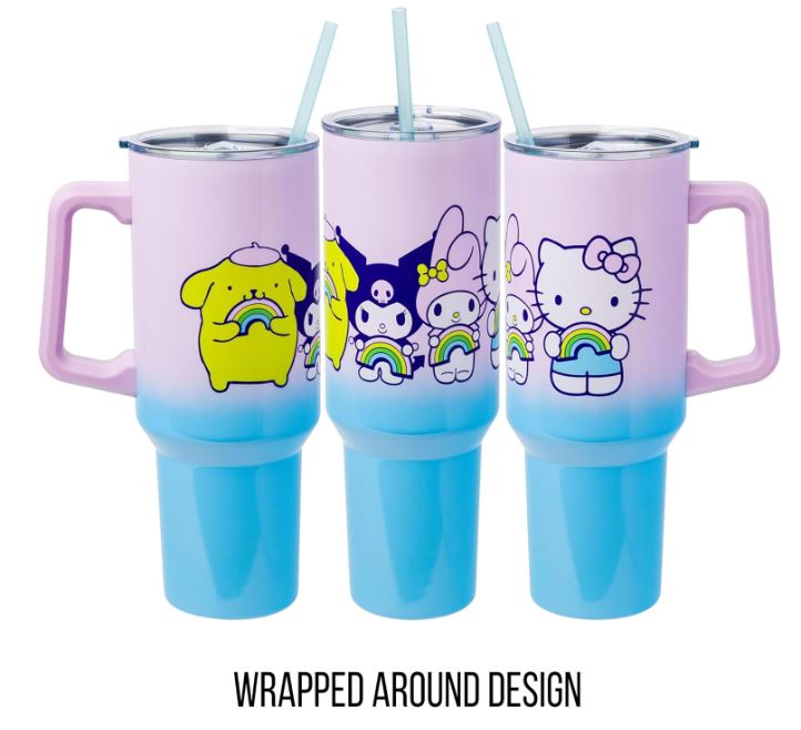 Tumbler - Sanrio Rainbow Stainless Steel Tumbler - 40oz-hotRAGS.com