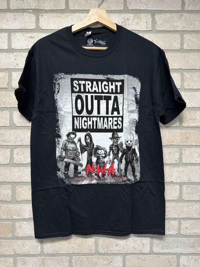 T Shirt - Horror Straight Outta Nighmares-hotRAGS.com