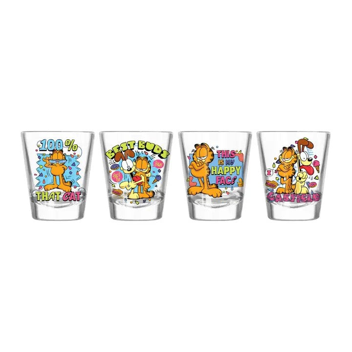 Glass Set - Mini Garfield - 4pc-hotRAGS.com