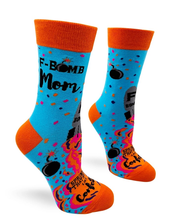 Socks - F Bomb Mom, Sprinkle That Shit Like Confetti-hotRAGS.com