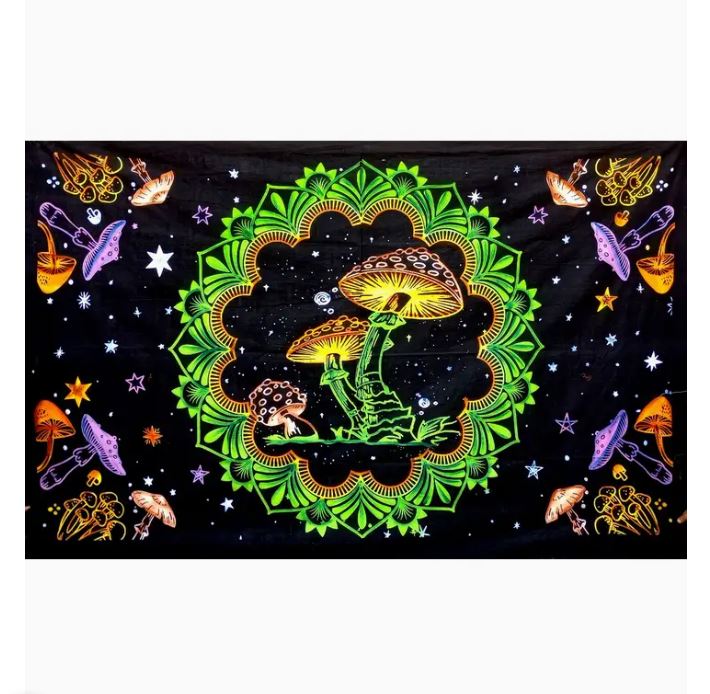 Tapestry - Mushroom - 55x83-hotRAGS.com