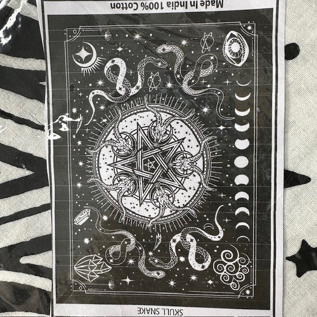 Tapestry - Pentagram Snake - 55" x 83"-hotRAGS.com