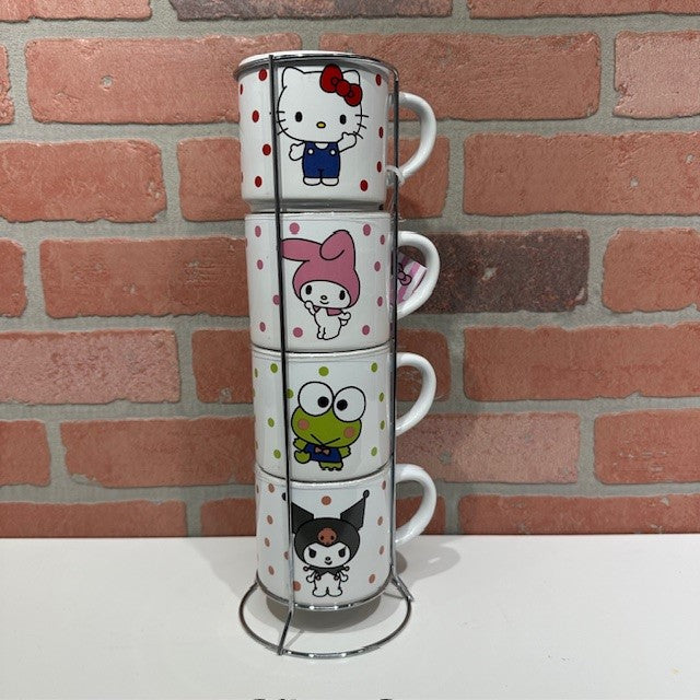 Mugs - Hello Kitty - Stack 4pc Set - 10oz-hotRAGS.com