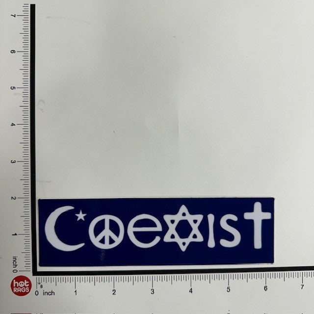 Sticker - Coexist-hotRAGS.com