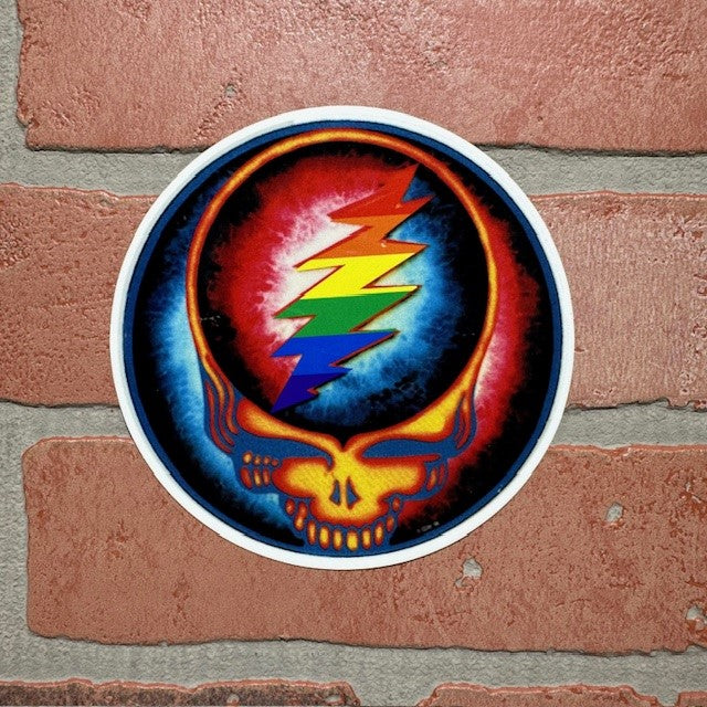 Sticker - Grateful Dead Steal Your Face -  Rainbow-hotRAGS.com