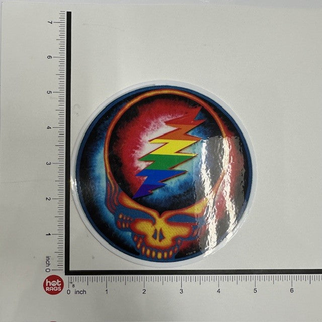 Sticker - Grateful Dead Steal Your Face -  Rainbow-hotRAGS.com