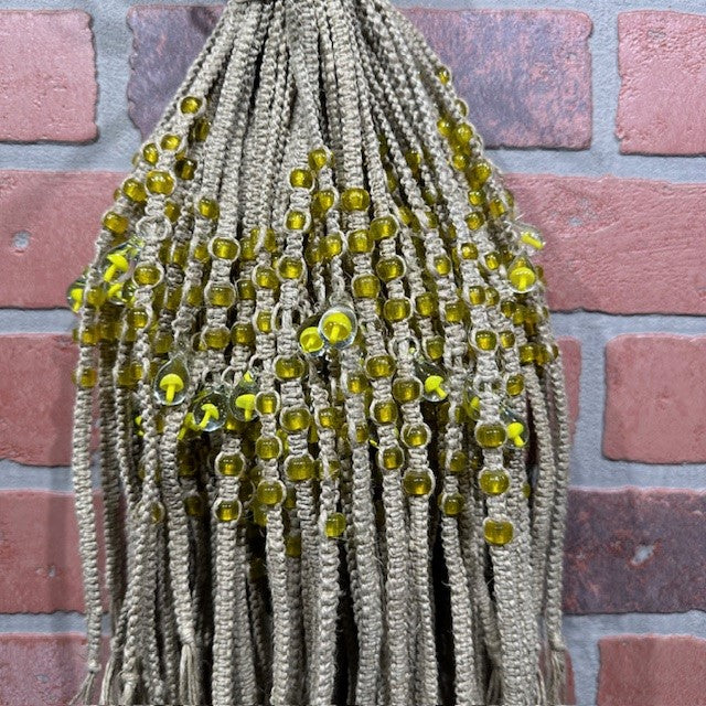 Necklace - Hemp Mushroom - Yellow-hotRAGS.com