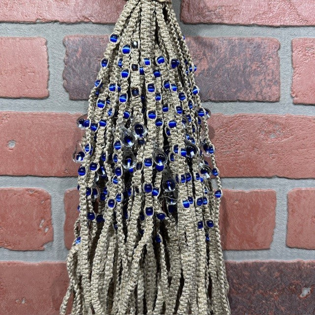 Necklace - Hemp Mushroom - Blue-hotRAGS.com
