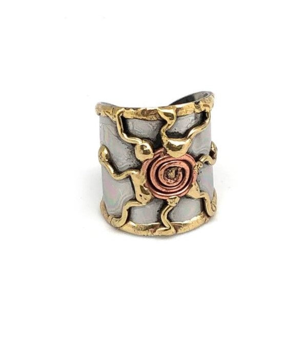 Ring - Mixed Metal Cuff - Sun-hotRAGS.com