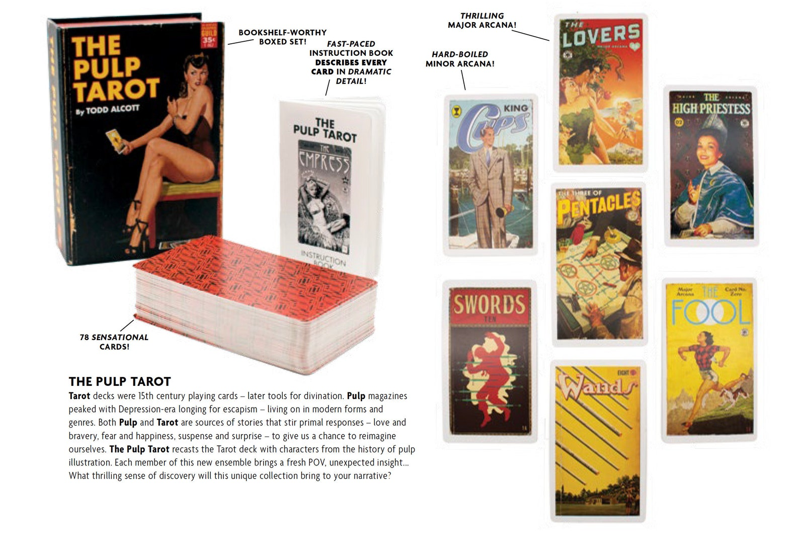 Tarot Cards - The Pulp Tarot-hotRAGS.com