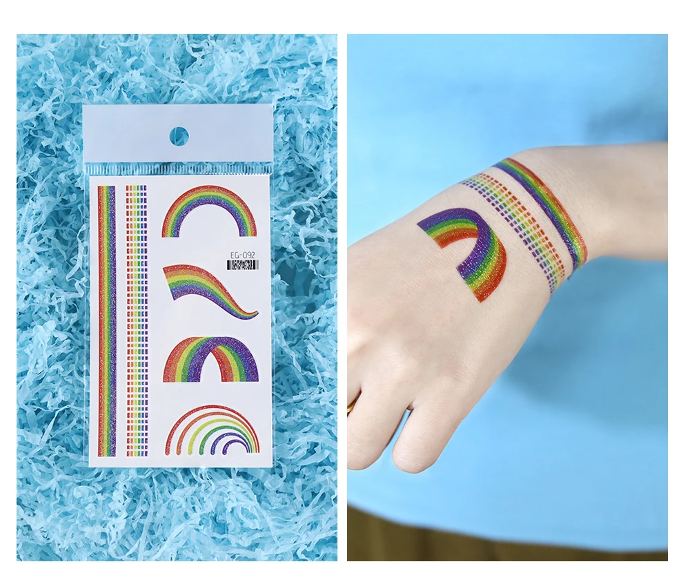 Tattoo - Pride Glitter - Rainbows