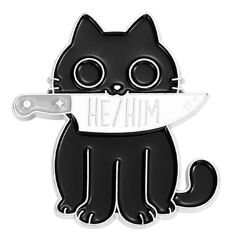 Pin - Pronoun Cat - He/Him-hotRAGS.com