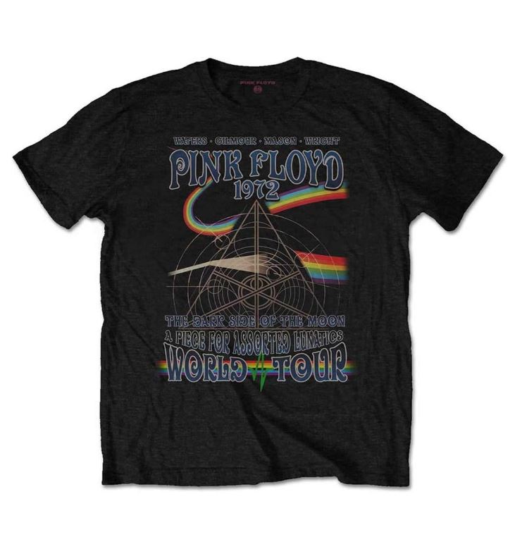 T Shirt - Pink Floyd's Lunatics World Tour 1972' T-Shirt-hotRAGS.com