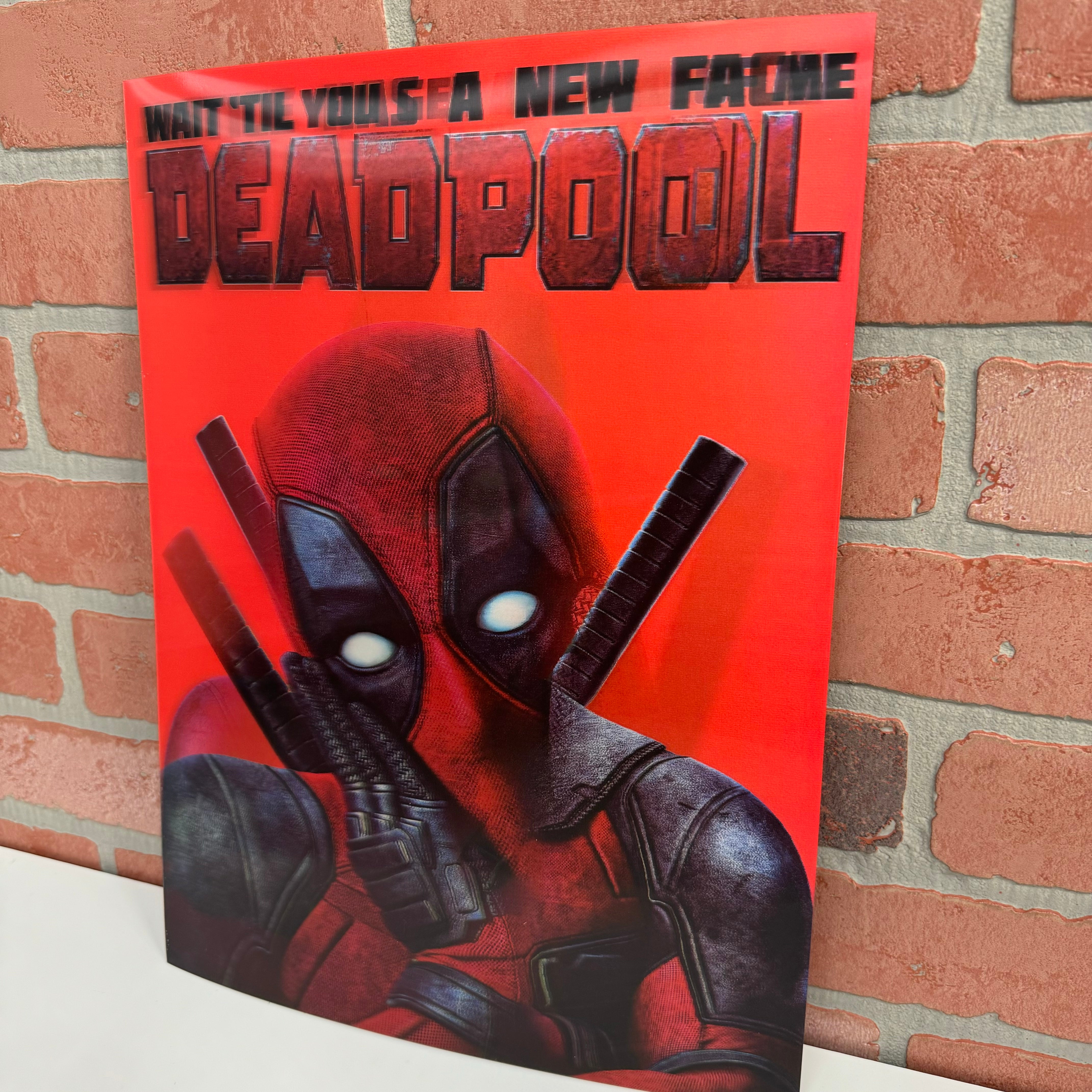 Pic - 3D Dead Pool - 12 X 18-hotRAGS.com
