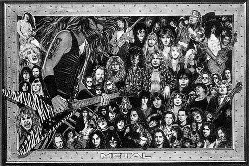 Poster - Heavy Metal Rock Icons - 36" x 24"-hotRAGS.com