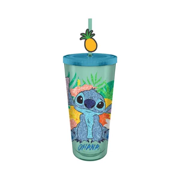 Cup - Lilo And Stitch With Lid And Topper - 24oz-hotRAGS.com