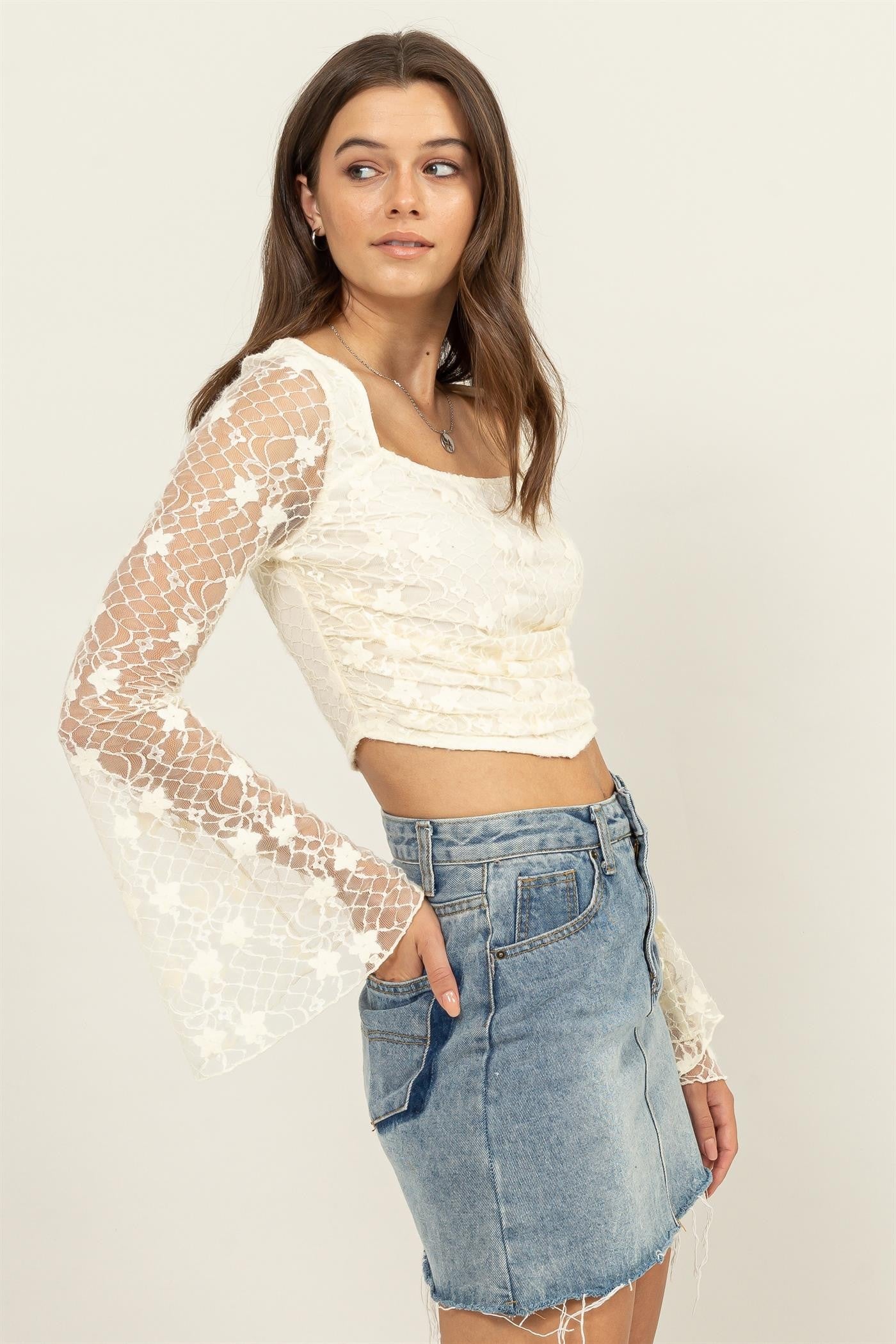 Jr Top Long Sleeve Woven