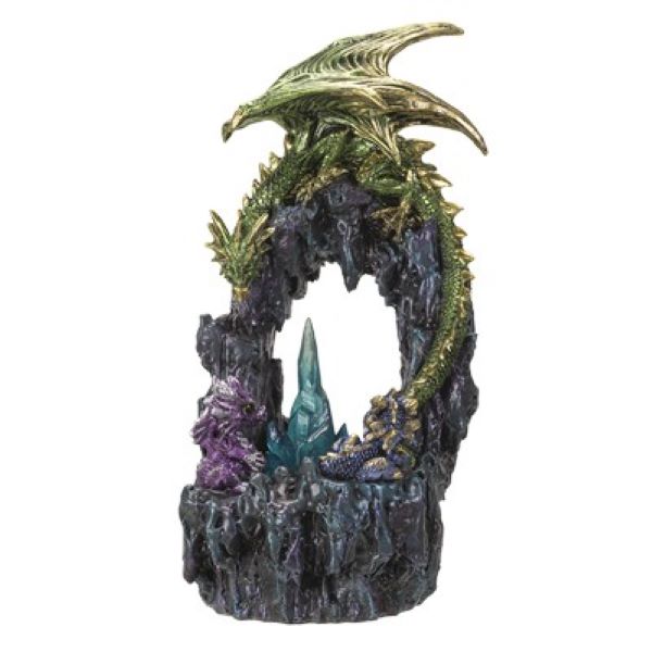 Statue - Dragon Family With LED Light-hotRAGS.com