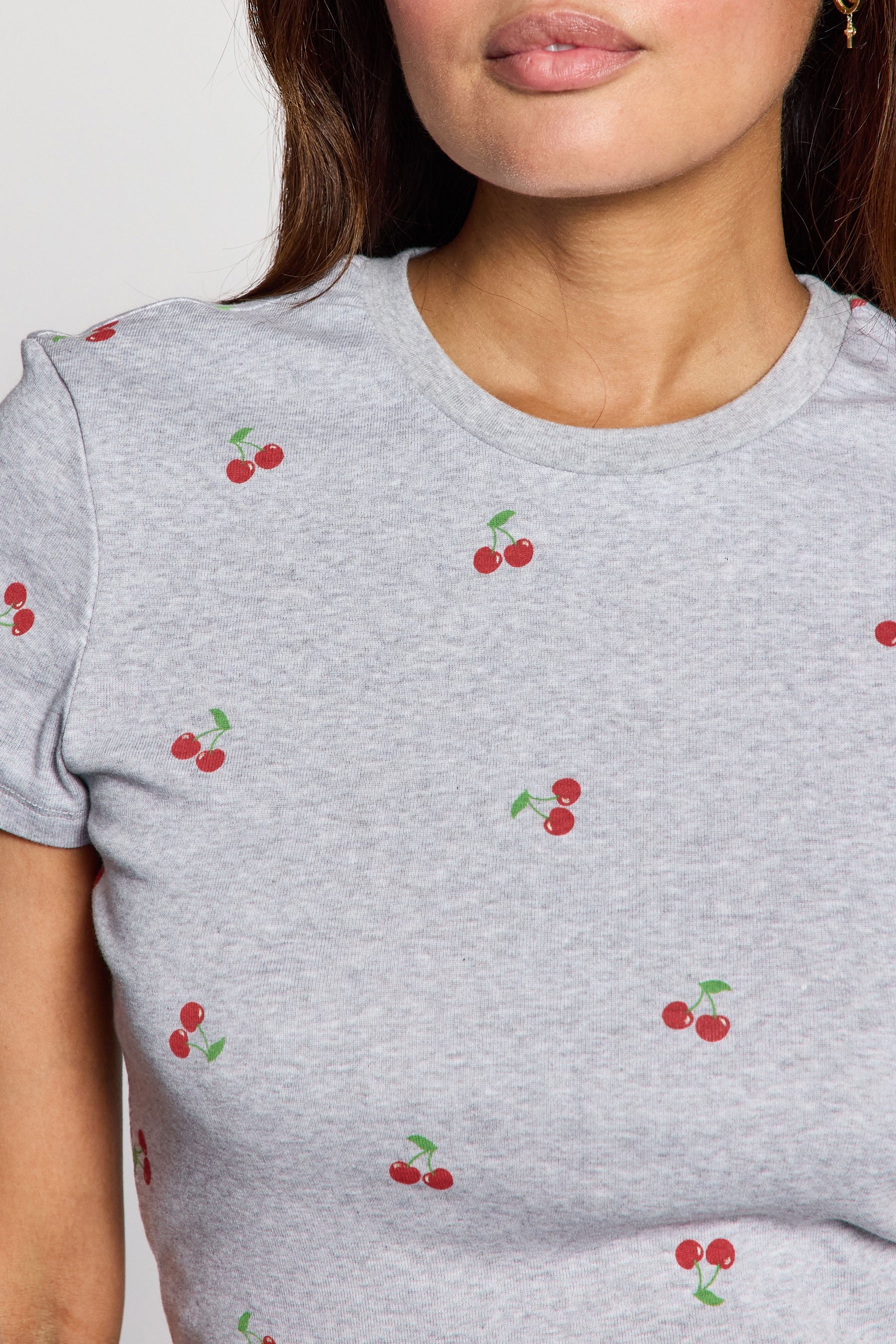 Jr Crop Top - All Over Cherry-hotRAGS.com