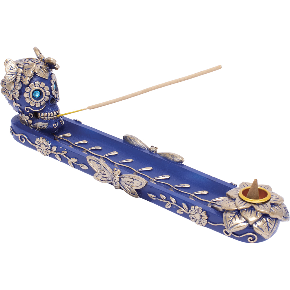 Incense Burner - Skull Butterfly-hotRAGS.com