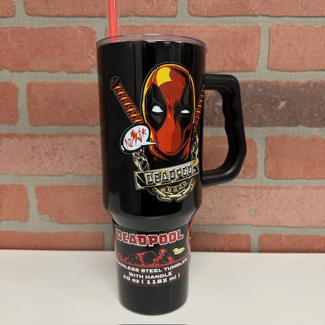 Tumbler - Deadpool Stainless Steel Tumbler- 40oz-hotRAGS.com