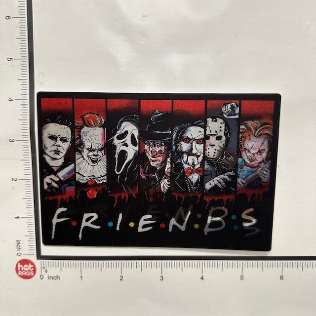Sticker - 3D Friends Horror-hotRAGS.com