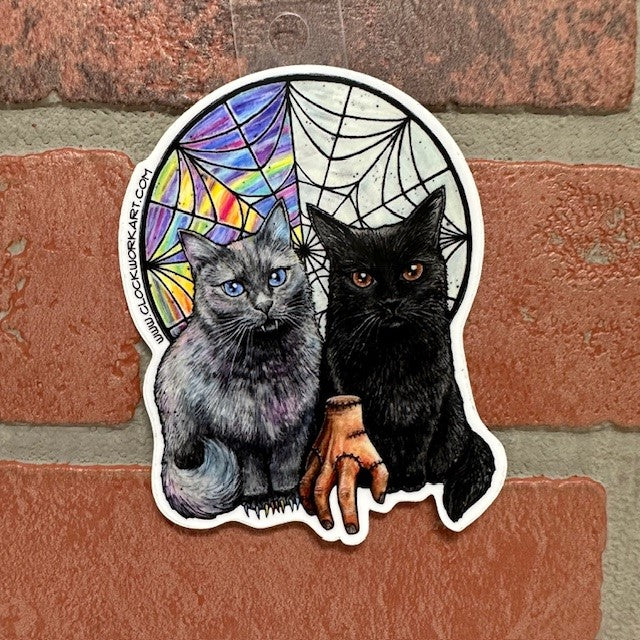 Sticker - Cat Wednesday-hotRAGS.com