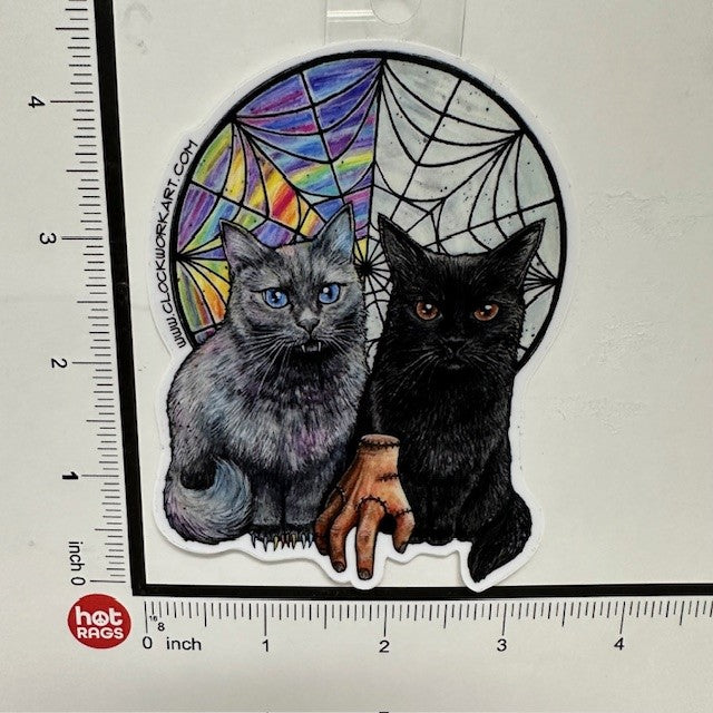 Sticker - Cat Wednesday-hotRAGS.com