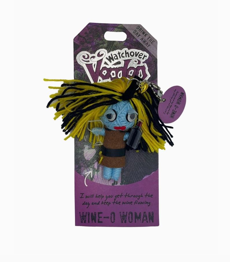 Voodoo Doll - Wine-O Woman Keychain-hotRAGS.com