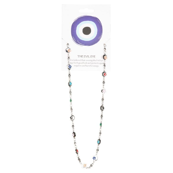 Necklace - Moon Stars Evil Eye - hotRAGS.com