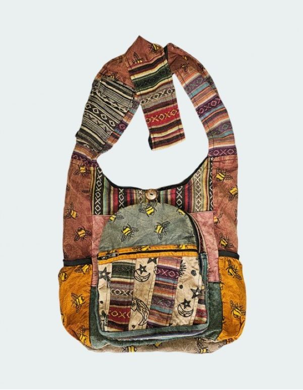 Bag - Cotton Bee Star Moon Patch