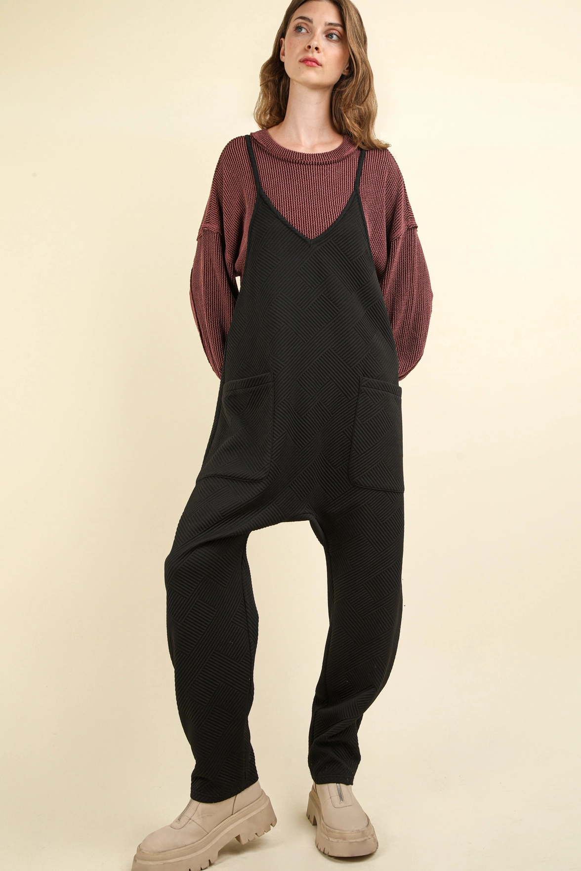 Overalls - Quilted - Black-hotRAGS.com