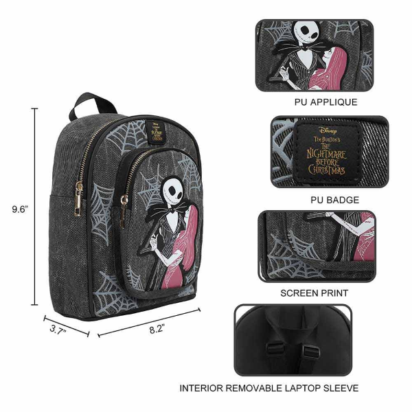 Mini Backpack - The Night Before Christmas Jack & Sally Mini Backpack-hotRAGS.com