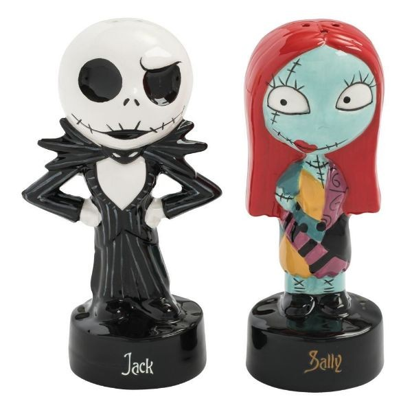 Salt And Pepper Shaker Set - Jack And Sally - The Nightmare Before Christmas-hotRAGS.com