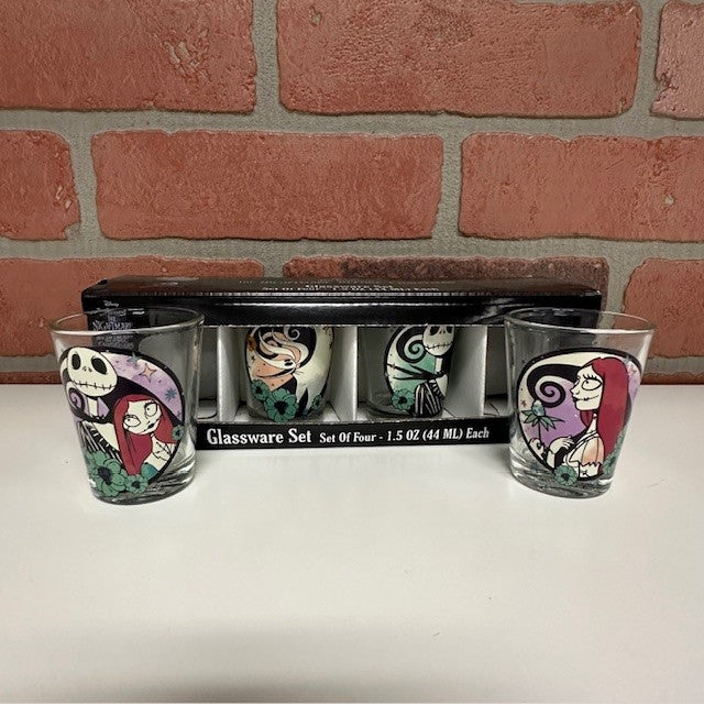 Glass Set - The Nightmare Before Christmas Mini Glass Set - 4pc-hotRAGS.com