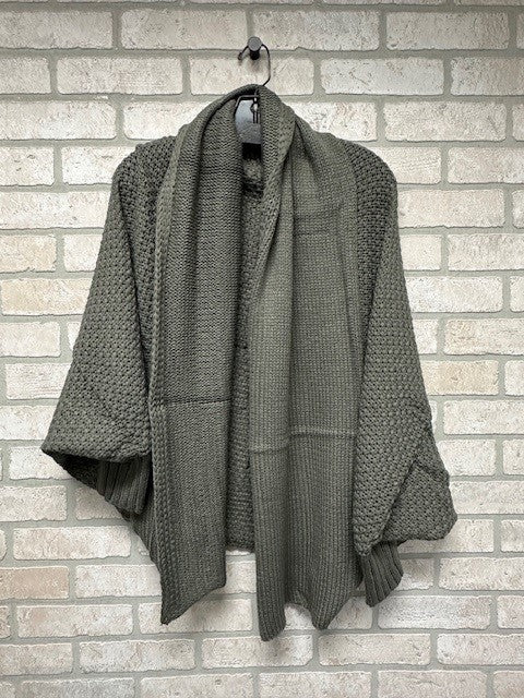 Cardigan - Knitted Gray-hotRAGS.com