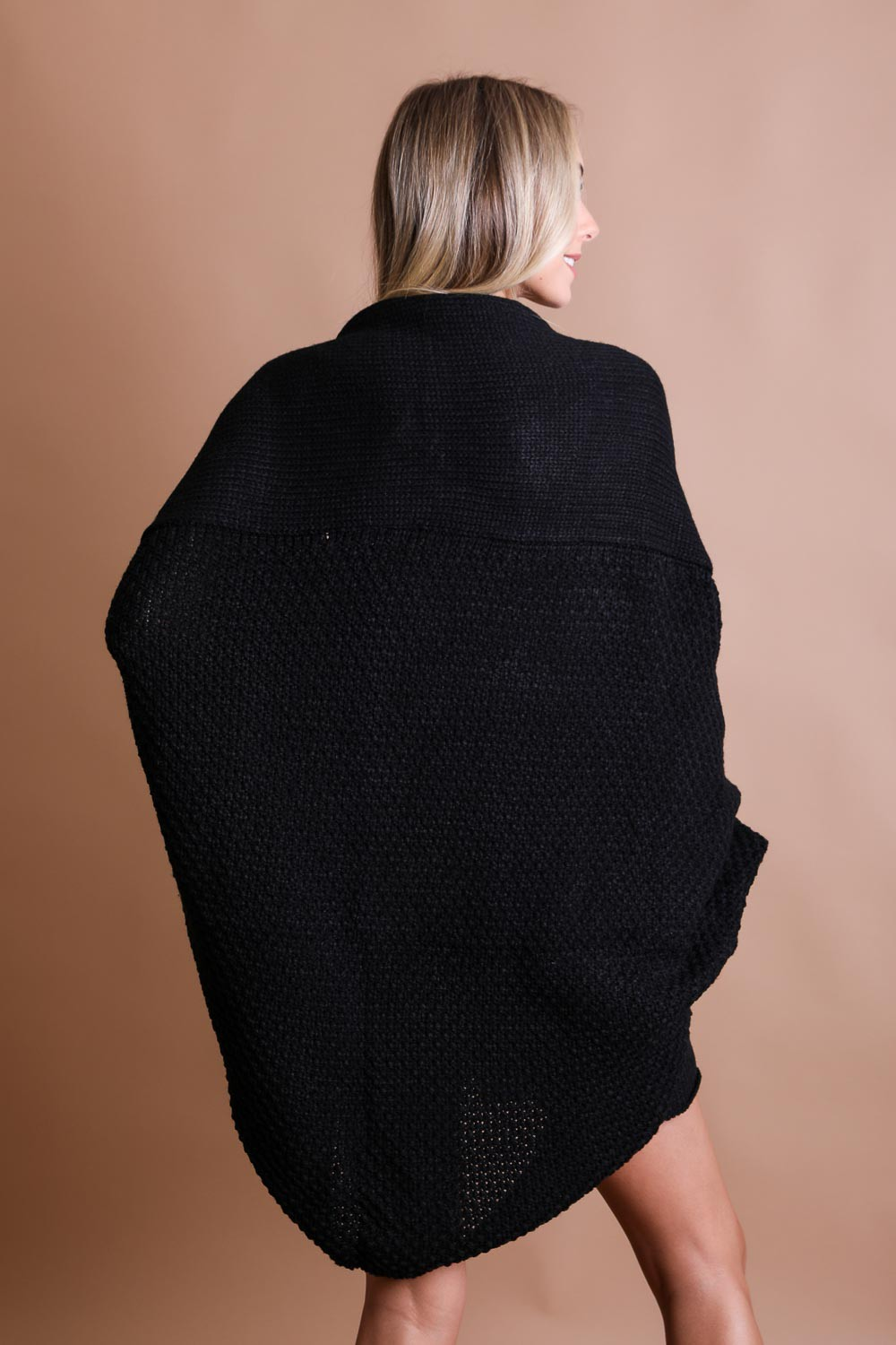 Cardigan - Knitted Black-hotRAGS.com