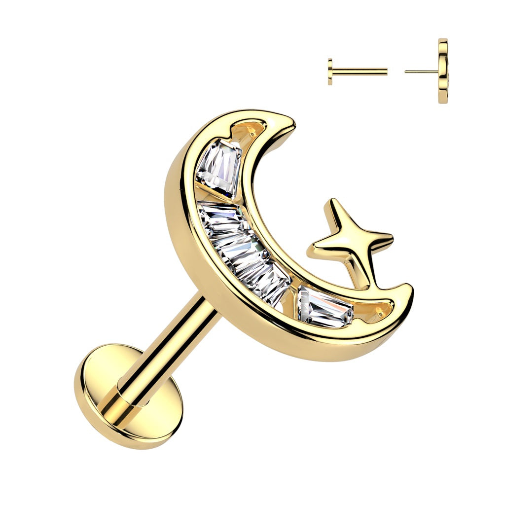 Labret - 16g Moon - Gold-hotRAGS.com