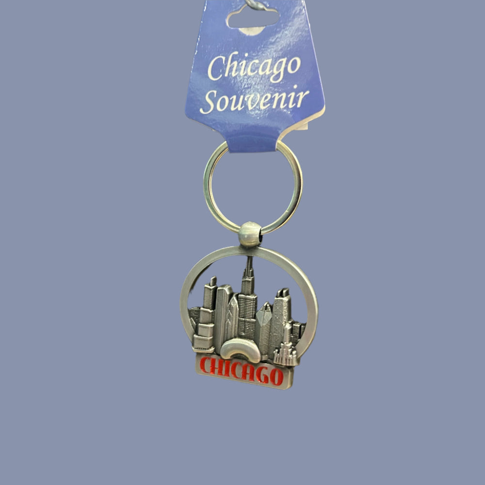 Keychain Chicago Skyline
