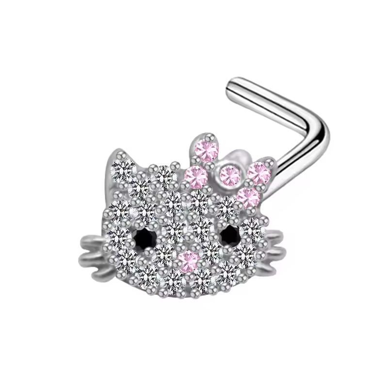 Nose L Shape - Hello Kitty Pink-hotRAGS.com