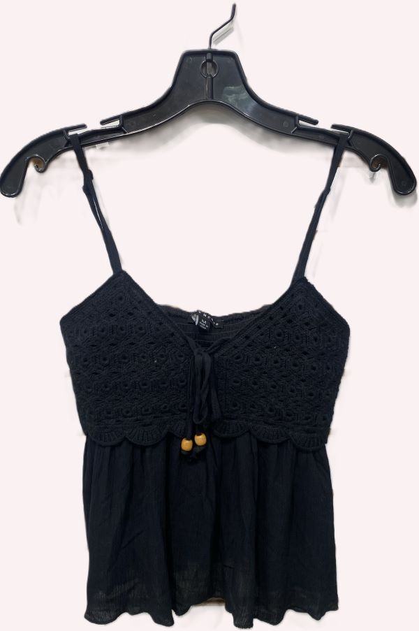 Jr Tank Top - Crochet - Black - hotRAGS.com