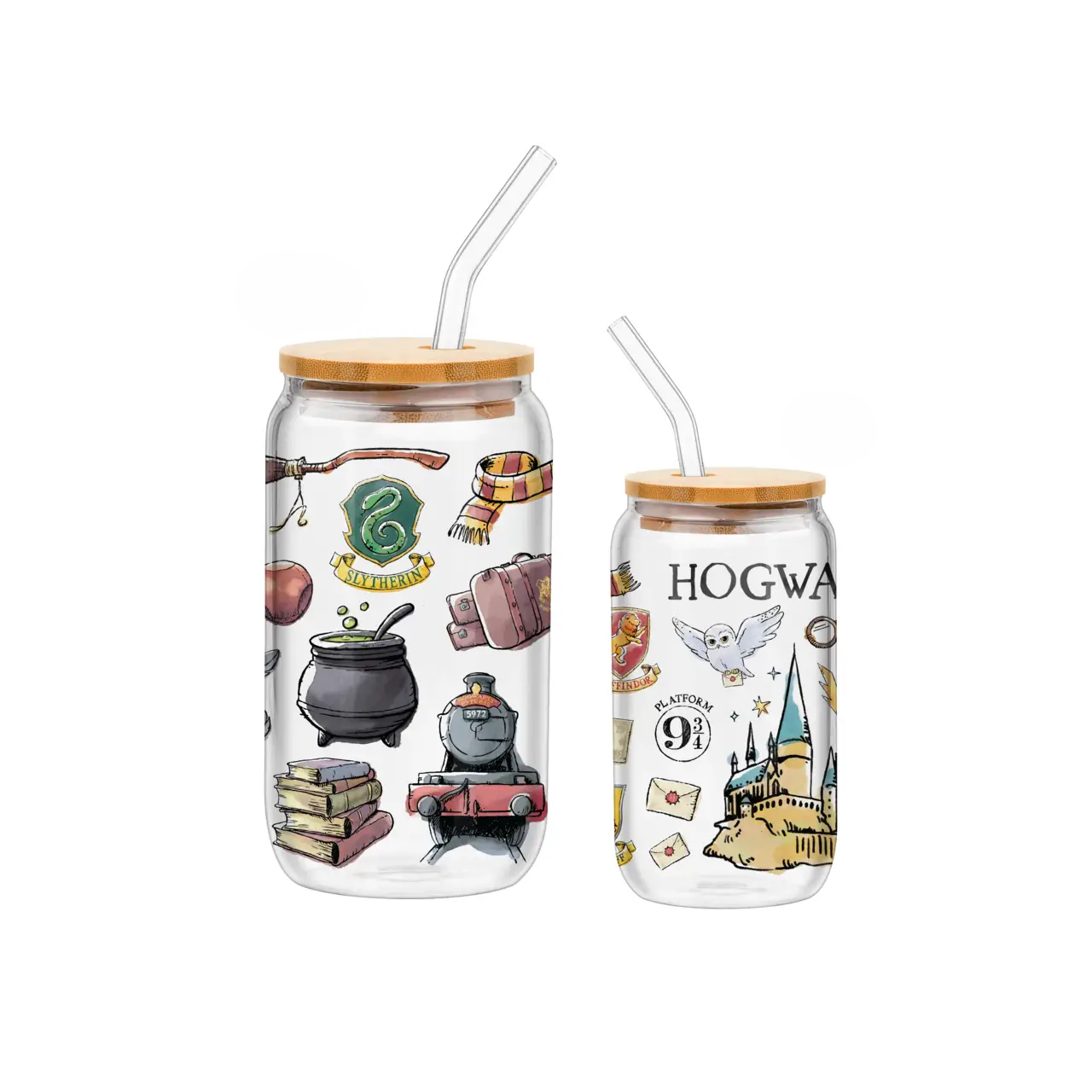GLASS TUMBLER - HARRY POTTER 16Oz-hotRAGS.com