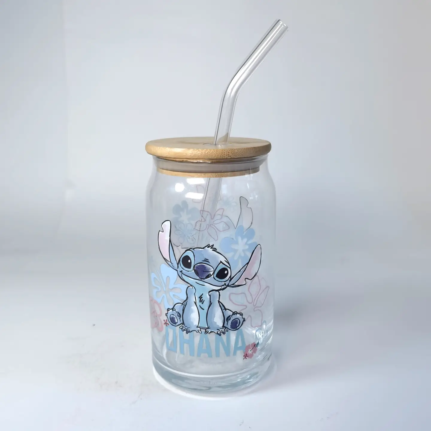 GLASS TUMBLER - LILO And Stitch OHANA - 16OZ-hotRAGS.com