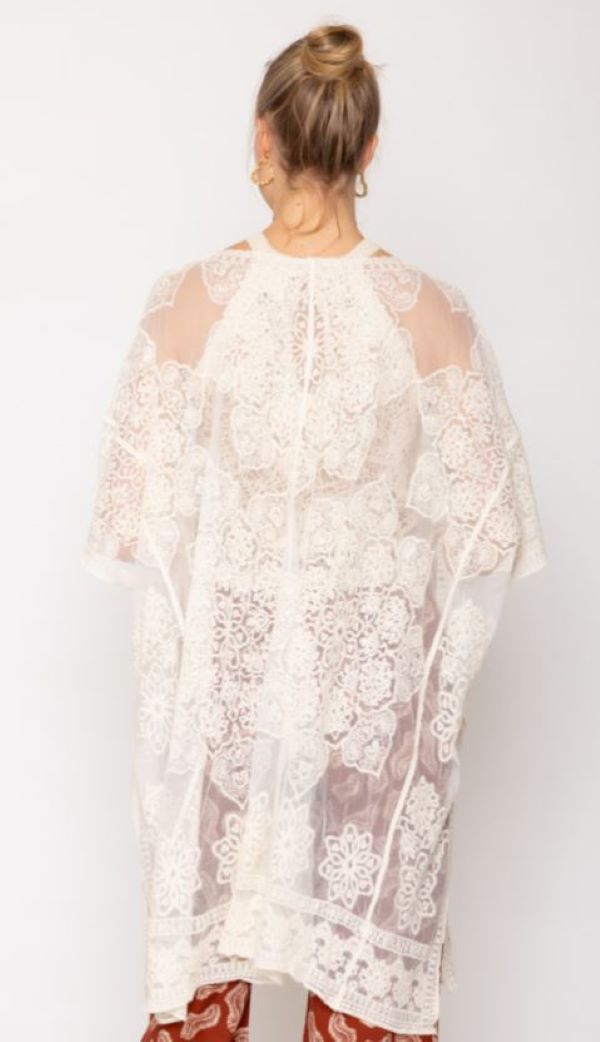 Kimono - Cardigan Mandala Lace - Ivory
