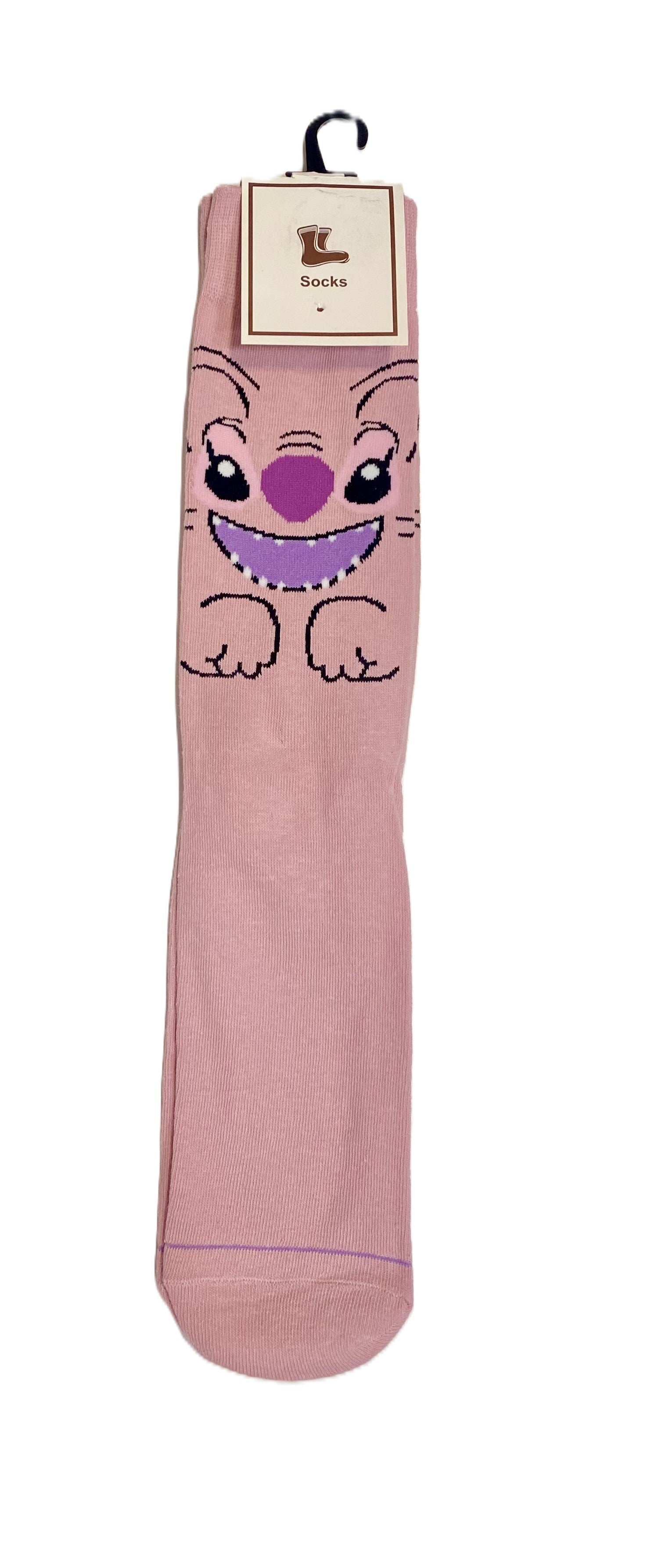 Socks - Stitch Angel - Pink